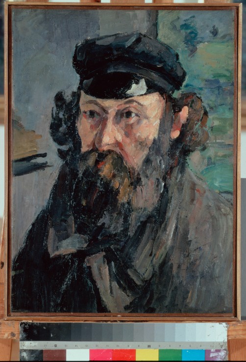 Selbstbildnis mit Mütze von Paul Cézanne