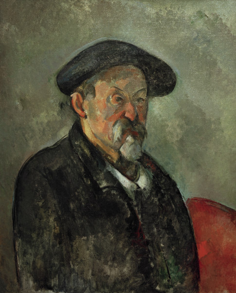 Selbstbildnis m.Bask.mütze von Paul Cézanne