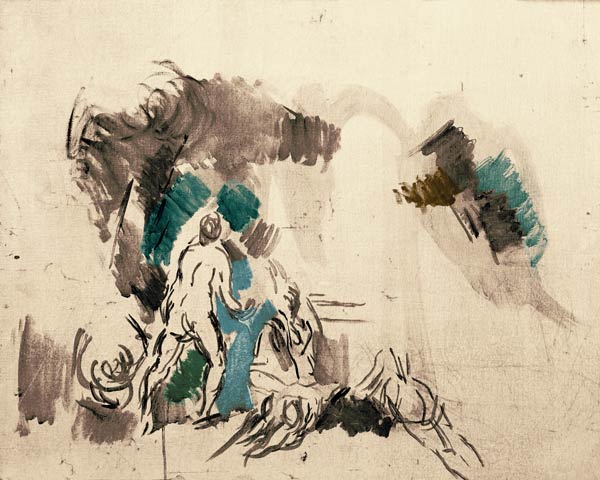 Skizze mit Badenden von Paul Cézanne