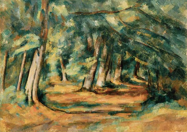 Sous-bois (pres du Jas de Bouffan) von Paul Cézanne