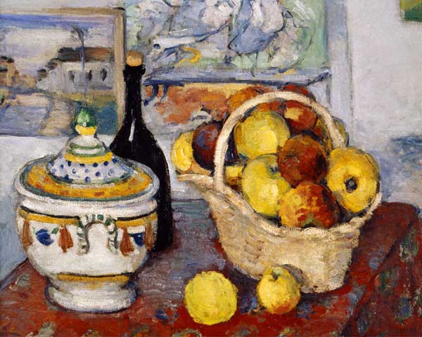 Stilleben mit Suppenschüssel von Paul Cézanne