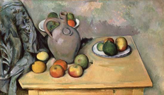 Still Life with Blue Drapery von Paul Cézanne