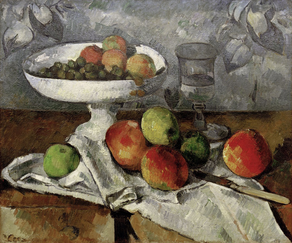 Stilleben mit Obstschale von Paul Cézanne