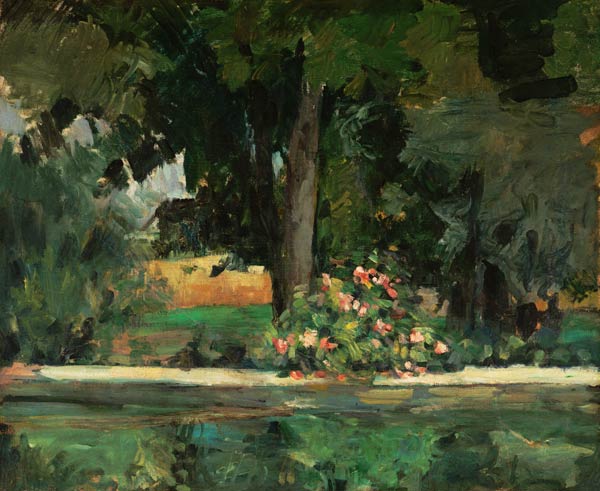 The Lake at Jas de Bouffan von Paul Cézanne