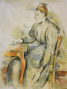 Sitzende Frau (Mme Cézanne)