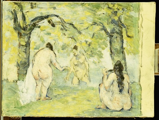 Three Bathers, 1875-77 von Paul Cézanne