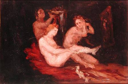 La toilette (Ladies dressing) von Paul Cézanne