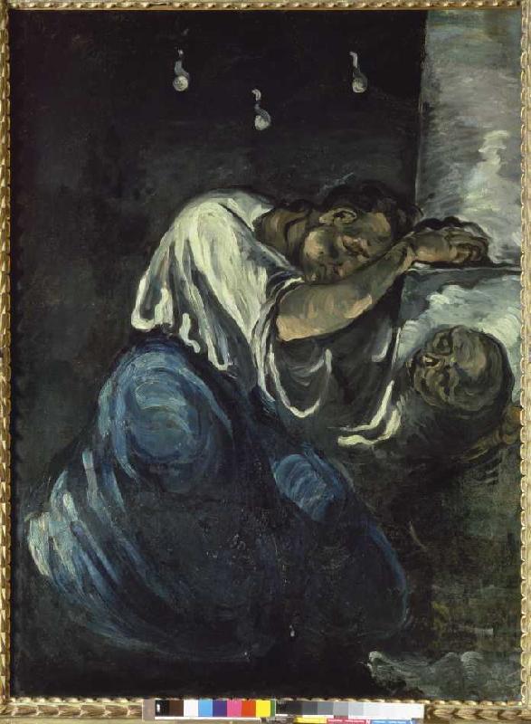 Die trauernde Magdalena. von Paul Cézanne