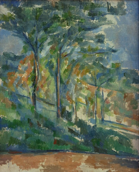 Unterholz - Waldstück von Paul Cézanne