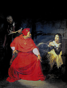 Jeanne d Arc vor dem Kardinal von Winchester von Hippolyte (Paul)  Delaroche