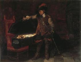 Cromwell devant le cadavre de Charles Ier 1831