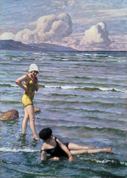 Girls Bathing von Paul Fischer