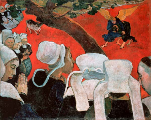 Jacobs Kampf mit dem Engel von Paul Gauguin