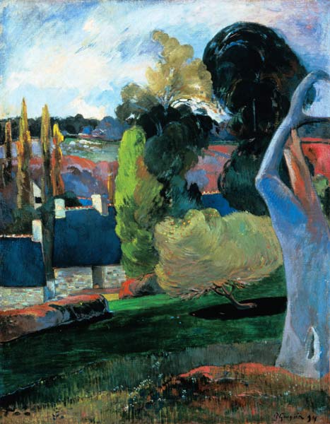 Bauernhof in der Bretagne von Paul Gauguin