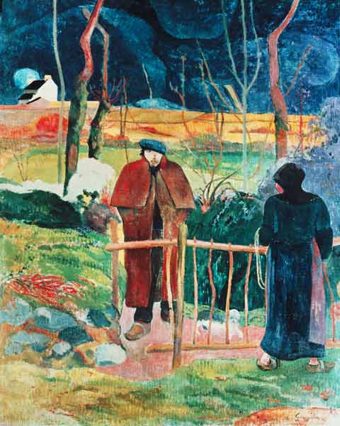 Bonjour, Monsieur Gauguin, 1889 (oil on canvas) von Paul Gauguin