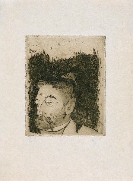 Porträt von Schriftsteller Stéphane Mallarmé (1842-1898) von Paul Gauguin