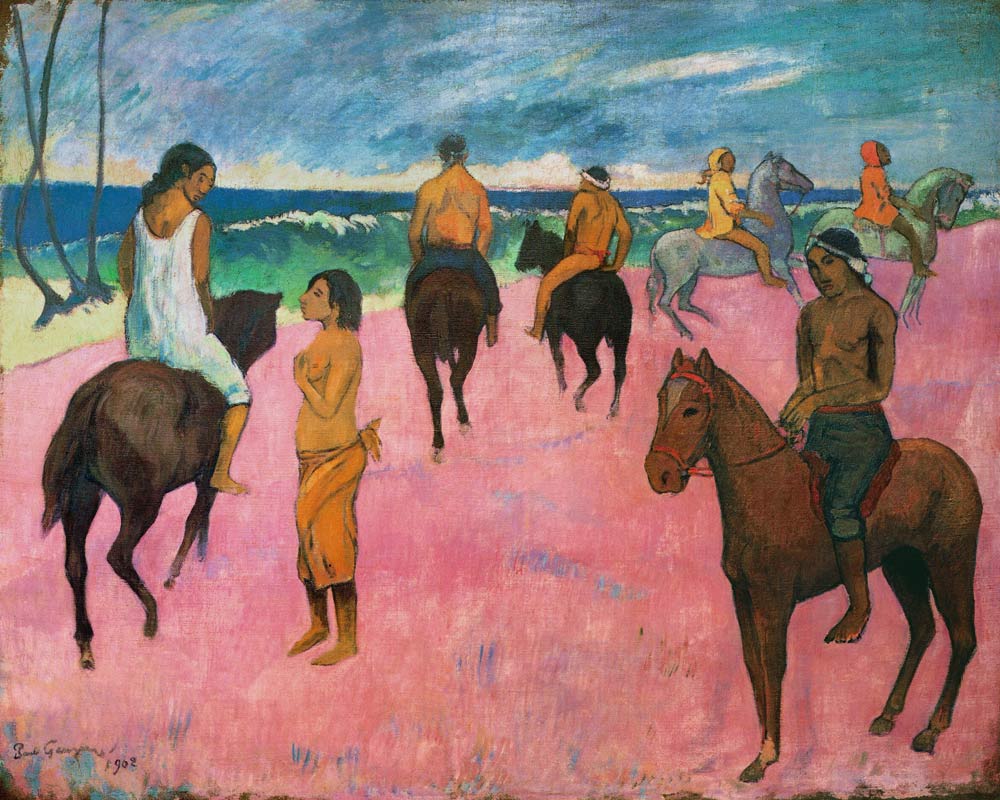 Reiter am Strand von Paul Gauguin