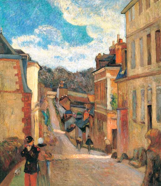Rue Jouvenet in Rouen von Paul Gauguin
