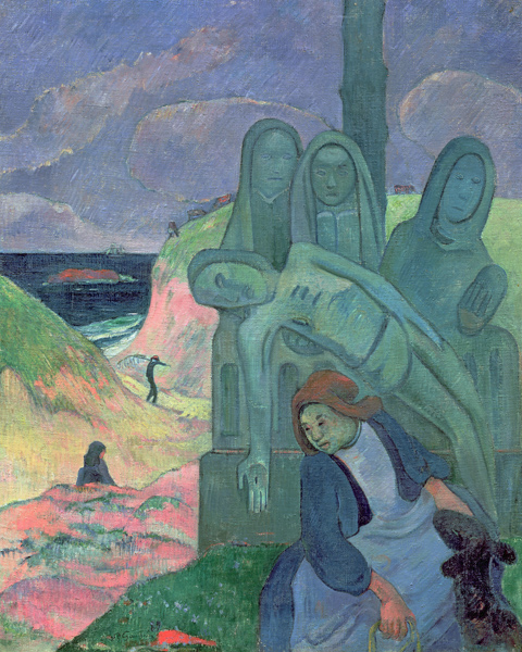 The Green Christ (Breton Calvary) von Paul Gauguin