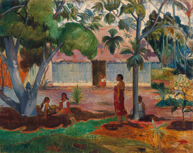 Der Große Baum (Te Ra´au Rahi) von Paul Gauguin