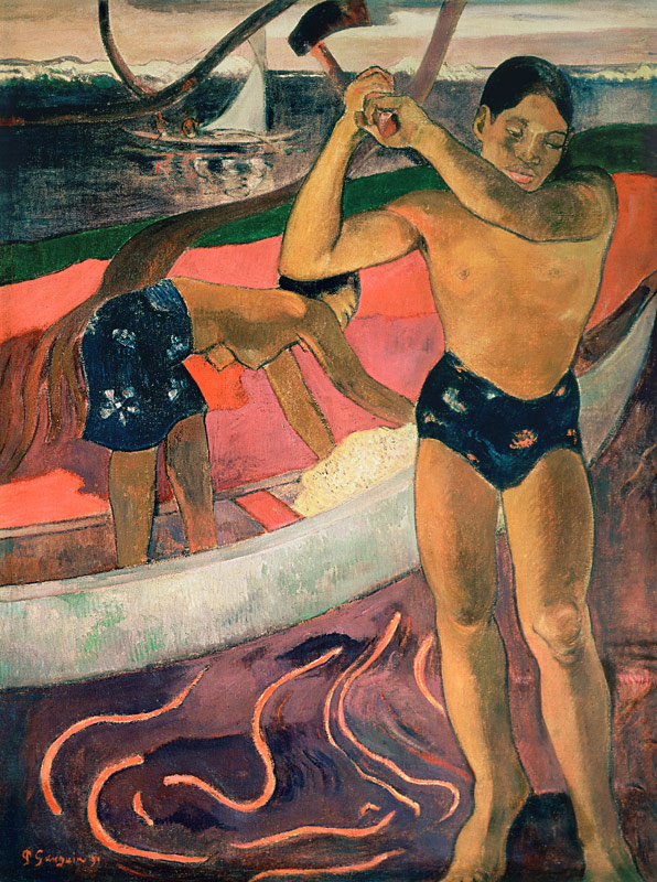 The Man with an Axe von Paul Gauguin