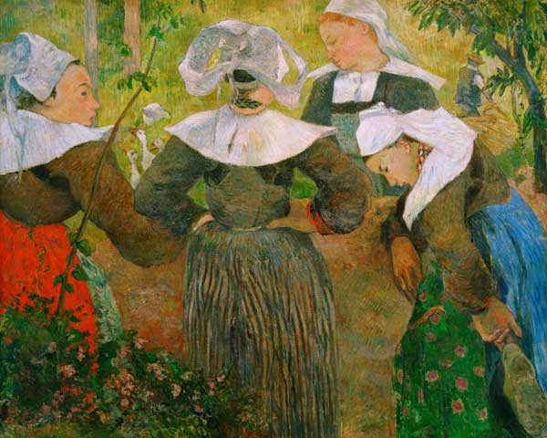 Bretonische Bäuerinnen von Paul Gauguin