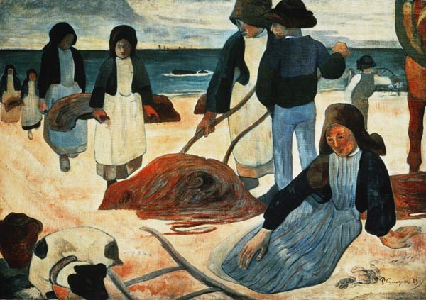 Bretonische Tangsammler von Paul Gauguin