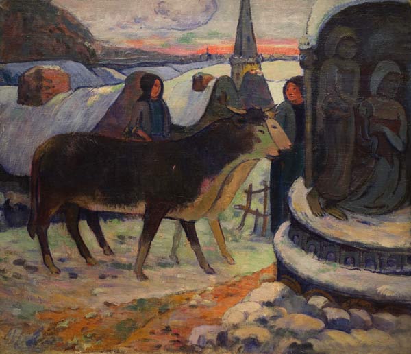 Die Heilige Nacht (Die Segnung der Ochsen) von Paul Gauguin