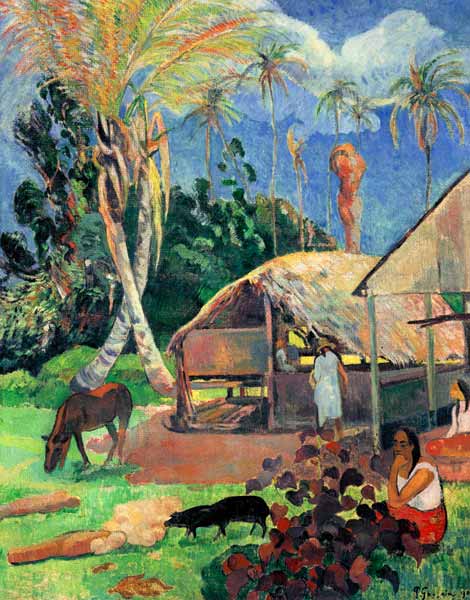 Die schwarzen Schweine von Paul Gauguin