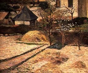 Gärten im Vorfrühling in Rouen von Paul Gauguin