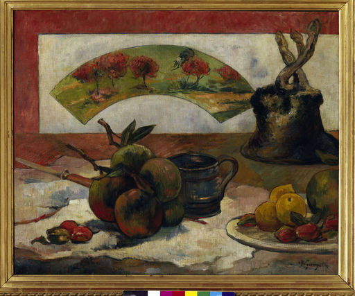 Gauguin, Stilleben mit Faecher / 1889 von Paul Gauguin