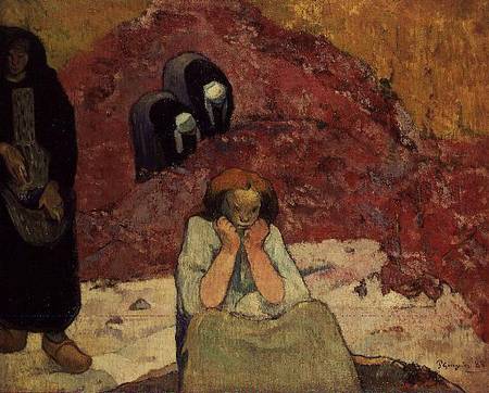 Grape Harvest at Arles (Human Anguish) von Paul Gauguin