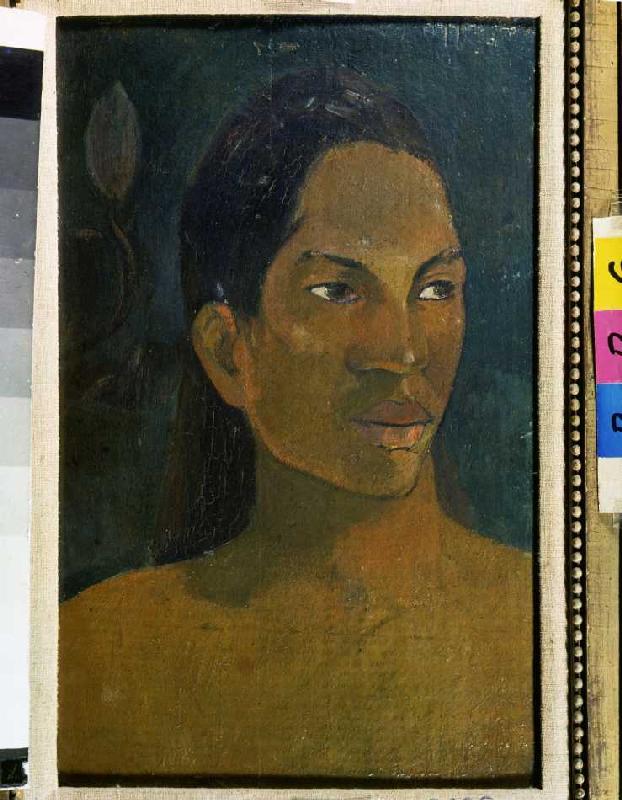 Kopf einer Tahitianerin von Paul Gauguin
