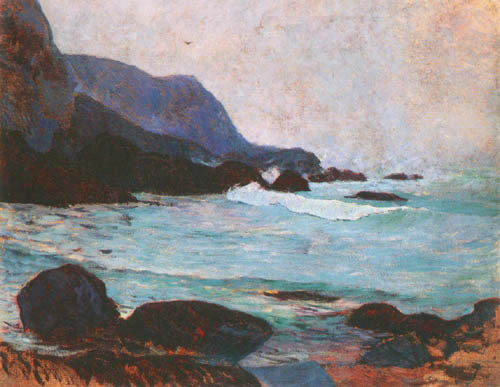 Die Küste von Bellangenay von Paul Gauguin