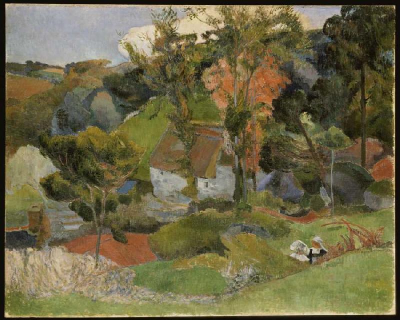 Landschaft in Pont-Aven von Paul Gauguin