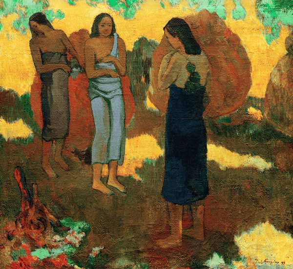 Mädchen aus Tahiti. von Paul Gauguin