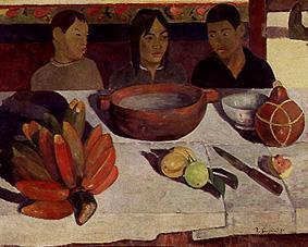 Die Mahlzeit. von Paul Gauguin