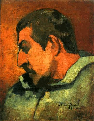 Selbstbildnis, dem Freund Daniel gewidmet von Paul Gauguin