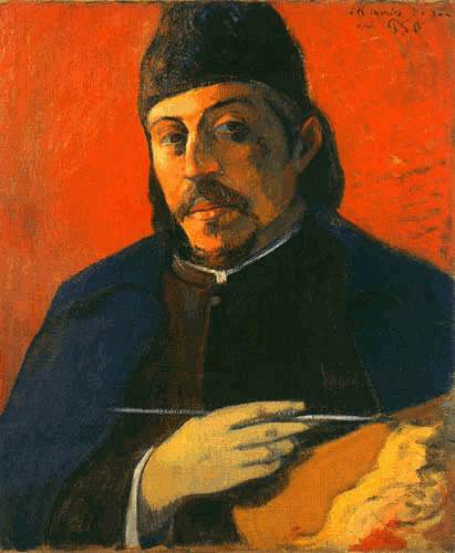 Selbstportrait mit Palette von Paul Gauguin