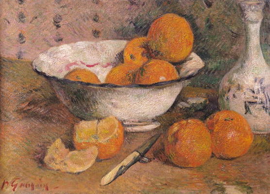 Still life with Oranges, 1881 (oil on canvas) von Paul Gauguin