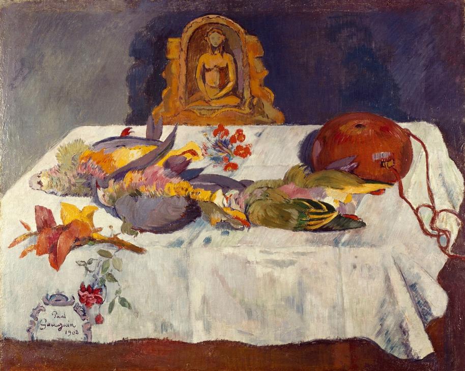 Stilleben mit exotischen Vögeln von Paul Gauguin