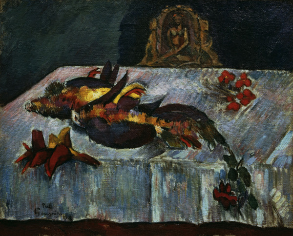 Stilleben mit exot.Vögeln von Paul Gauguin