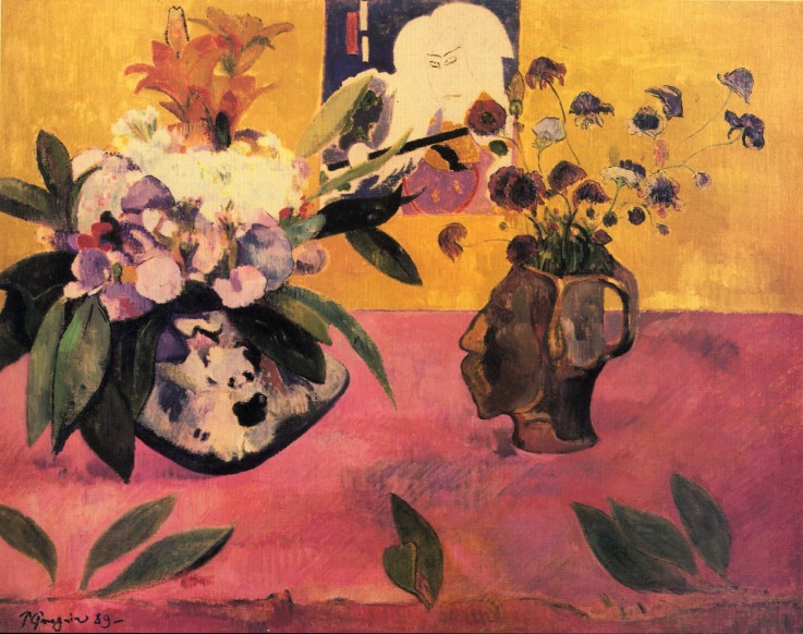 Stillleben mit japanischem Holzschnitt von Paul Gauguin