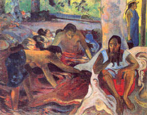 Tahitianische Fischerinnen von Paul Gauguin