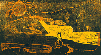 TE PO (Die herrliche Nacht) von Paul Gauguin