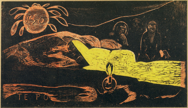 Te Po (Die große Nacht) von Paul Gauguin