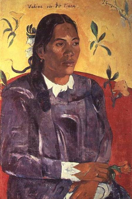 Vahine No Te Tiare (Woman with a Flower) von Paul Gauguin