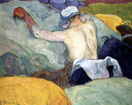 Woman in the Hay von Paul Gauguin
