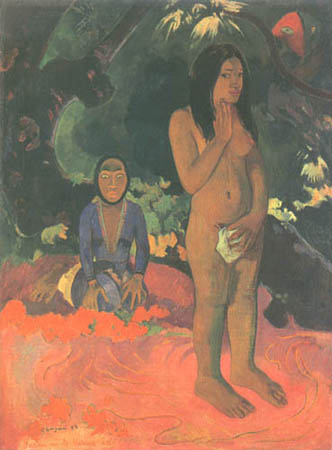 Worte des Teufels (Parau na te Varua Ino) von Paul Gauguin