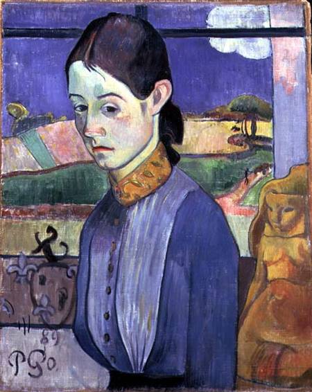 Young Breton Woman von Paul Gauguin